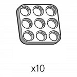 플레이트 (SPD-3b3(W)) 10개