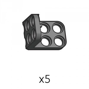 작은2단브라켓 (SPL-2b2(K)) 5개