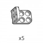 작은2단브라켓 (SPL-2b2(W)) 5개