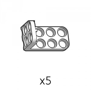 큰2단브라켓 (SPL-2b3(W)) 5개