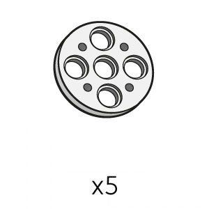 큰원형풀리 (SPO-4PR(GR)) 5개